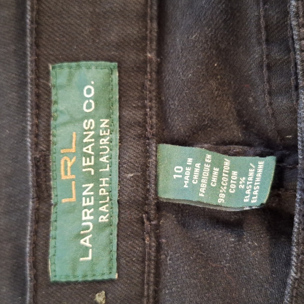 Ralph Lauren Women's Black Modern Straight Leg Jeans Sz 10 *W - Picture 6 of 7